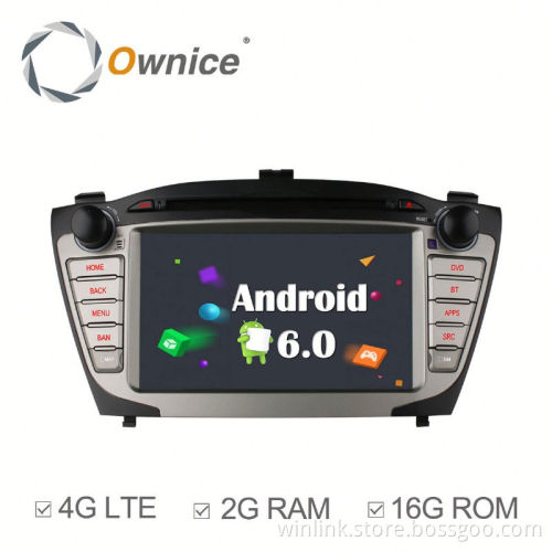 Ownice Android 6.0 car audio player for Hyundai ix35 2014 2015 with GPS Navi Stereo WIFI built 4G lte DVD support TV